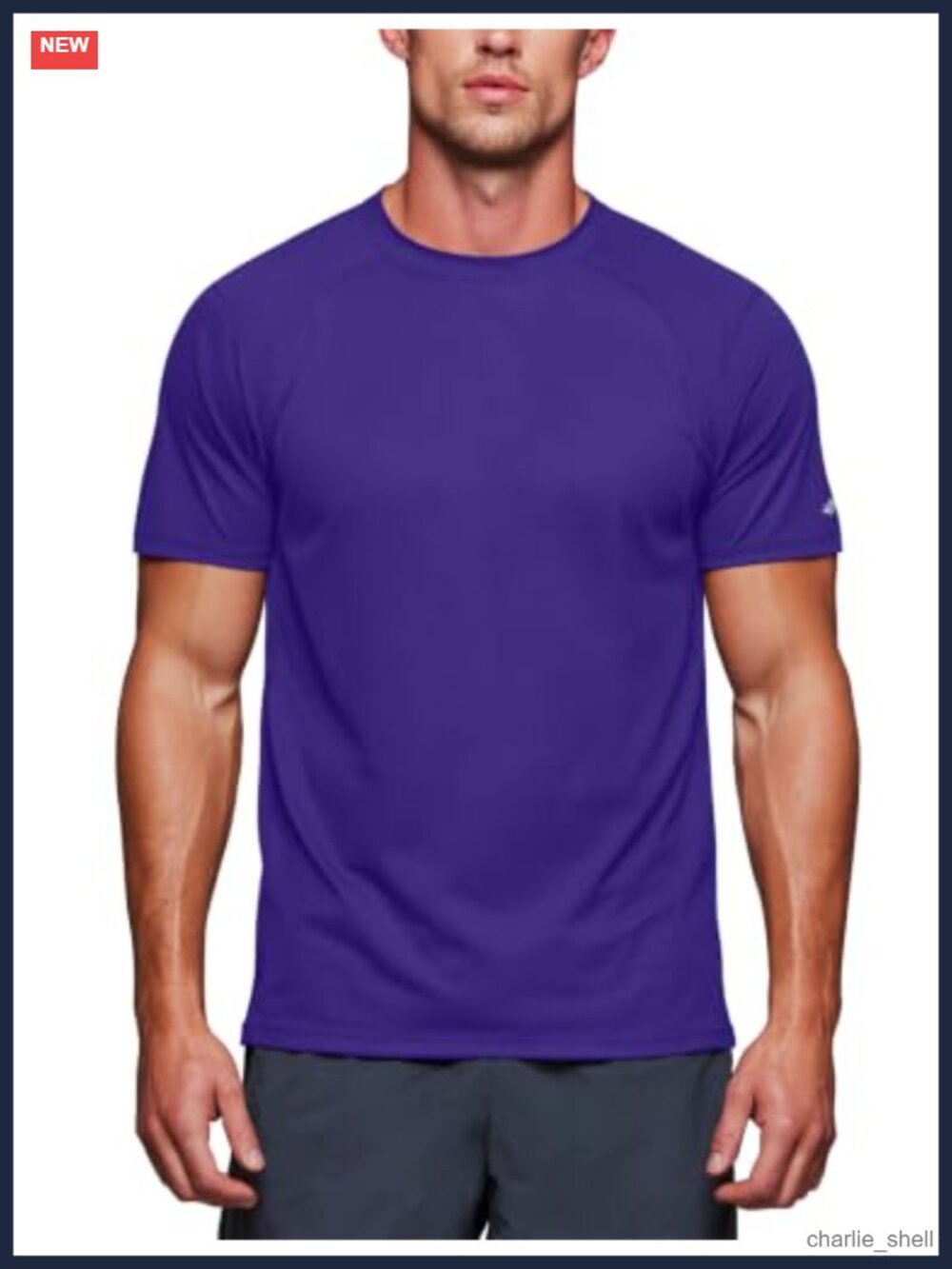 Men's Athletic Moisture Wicking Quick Dry Performance Workout T-Shirt